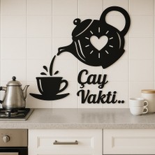 Zayka Çay Vakti - Ahşap Mutfak Duvar Dekoru