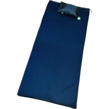 Özbience Lacivert Dep 90 cm Polar Battaniye Tipi Yastıklı Uyku Tulumı