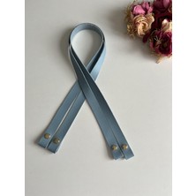 ZG Hobi Aksesuar Örgü Çantalar Için Suni Deriden Çıtçıtlı 70 cm Askı