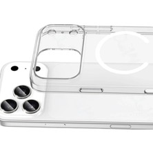 Zayka Mey Ithalat®   iPhone 17 Pro Combo Sert Şeffaf Magsafe Kapak - Şeffaf