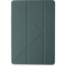 Zayka Mey Ithalat®   Pad 6 Kılıf Kalemlikli Mars Tablet Kılıfı - Koyu Yeşil