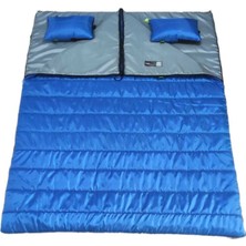 Özbience Yastıklı Çift Kişilik Uyku Tulumu, Mavi, Rahat ve Konforlu Kullanım