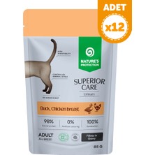 Nature's Protection Superior Care Urinary Ördekli & Tavuk Göğüslü Sos Içinde Yaş Kedi Maması 85G (12 Adet)