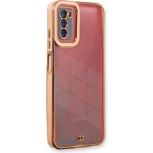 Zayka Mey Ithalat®  Samsung Galaxy A03S Kılıf Liva Lens Silikon - Rose