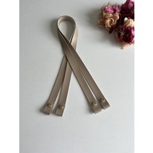ZG Hobi Aksesuar Örgü Çantalar Için Suni Deriden Çıtçıtlı 70 cm Askı