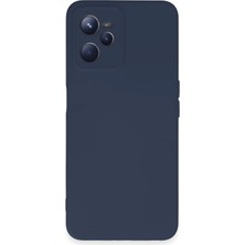 Zayka Mey Ithalat®  Realme C35 Kılıf Nano Içi Kadife Silikon - Lacivert