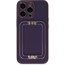 Zayka Mey Ithalat®  iPhone 14 Pro Kılıf Coco Elit Kapak - Derin Mor