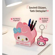 Luvena My Melody Kawaii Kalemlik Masaüstü Organizer Sevimli Kalem Kutusu Ofis Düzenleyici