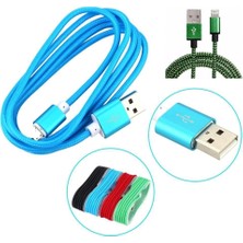 Zayka® 1,5 Metrelik Örgü Şeklinde Apple Iphone Ipad Data Şarj Kablosu