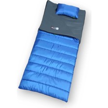 Özbience Yastıklı Uyku Tulumu, Iç Gri, Mavi, 350 Gr, Konforlu ve Hafif Tasarım