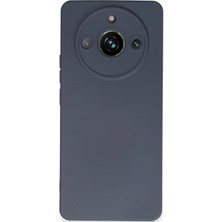 Zayka Mey Ithalat®  Realme 11 Pro Kılıf Nano Içi Kadife Silikon - Gri