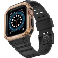 Newface Muratech New  Watch 42MM KR401 Silikon Kordon - Siyah-Rose