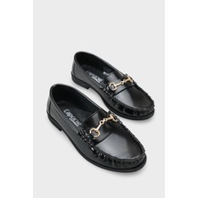 Capone Outfitters Karlie Metal Tokalı Kadın Loafer Ayakkabı
