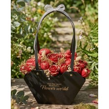 Bienvenue Flower World - Yasemin Kokulu Çiçek Buketi Soya Mum