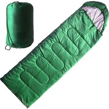 Özbience Yeşil Düz Uyku Tulumu 190+30CM X75, 5/15°c, Konforlu ve Hafif Tasarım