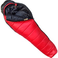 Özbience Açık Hava Için Hafif ve Sıcak Kırmızı Siyah Uyku Tulumu