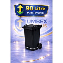 PremiumPort 90 Litre Tıbbi Atık Plastik Çöp Konteyneri, Dayanıklı ve Güvenli Kullanım