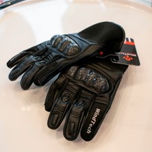 Windtech Deri Motosiklet Eldiveni Siyah