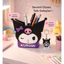 Luvena Kuromi Kalemlik Organizer Masaüstü Kalem Kutusu Kız Çocuk Sevimli Kırtasiye Düzenleyici