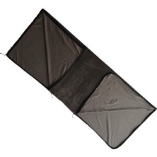 Özbience Gri Birleştirilebilir Polar Kamp Uyku Tulumu ve Battaniye Seti