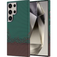 Cavora Samsung Galaxy S24 Ultra Magsafe Şarj Özellkli Carbon Fiber Görünümlü Nekst Kapak