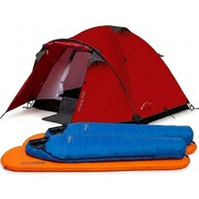 Özbience Iki Kişilik Kamp Seti: Çadır, Uyku Tulumu ve Şişme Matlar
