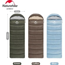 Özbience U150 Zarf Tarzı Kapüşonlu Uyku Tulumu -6°c Mavi-Sol Fermuar