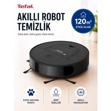 Tefal Lazer Haritalamalı Ultra Ince Akıllı Robot Süpürge 60 Db Ekstra Sessiz Çalışma Özellikli 2700 Pa Emiş Gücüne Sahip Paspaslı Otomatik Ev Asistanı