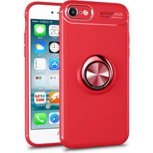 Newface Muratech New Iphone 7 Kılıf Range Yüzüklü Silikon - Kırmızı