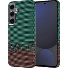 Cavora Samsung Galaxy S24 Fe Magsafe Şarj Özellkli Carbon Fiber Görünümlü Nekst Kapak