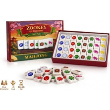 Zookey Mahjong Elmas & Değerli Taşlar, Kaydırma, Eşleştirme, Dikkat Geliştiren ve Tiktok Fenomen Oyunu 2 Oyuncu 73 Taş