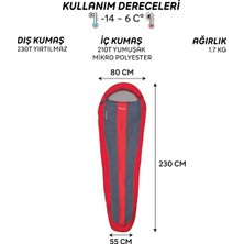 Özbience Hafif ve Konforlu Kırmızı Uyku Tulumu, Outdoor Maceraları Için Ideal