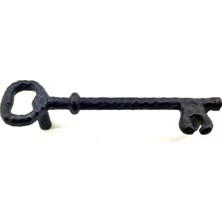 LTG Nova Antika Tarz Dekoratif Pirinç Anahtar Şeklinde Kapı Çekme Kolu, Mobilya, Sandık, Kutu Kulbu - 128MM,