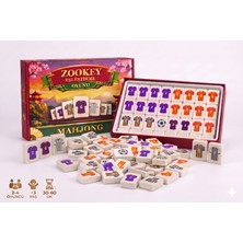 Zookey Mahjong  Taraftar Temalı, Kaydırma, Eşleştirme, Dikkat Geliştiren ve Tiktok Fenomen Oyunu 4 Oyuncu 145 Taş