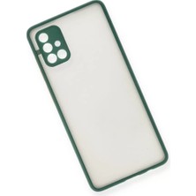 LTG Nova Galaxy A71 Kılıf Montreal Silikon Kapak - Yeşil