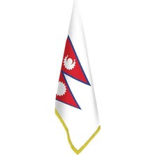 Asilmeydan Nepal Bayrağı - Ofis-Makam-Toplantı Odaları - Saçaklı Makam Bayrağı