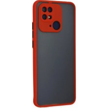 LTG Nova Redmi 10C Kılıf Montreal Silikon Kapak - Kırmızı