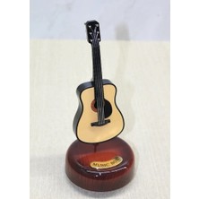 Zayka Nostaljik Gitar Tasarımlı Müzik Kutusu | Dekoratif Hediyelik Gitar Figürlü
