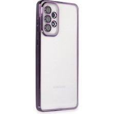 LTG Nova Galaxy A53 5g Kılıf Lensli Silikon - Mor