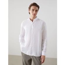 Lc Waikiki Yeni Sezon Slim Fit Uzun Kollu %100 Keten Erkek Gömlek