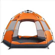 Özbience Otomatik Su ve Rüzgar Geçirmez Altıgen Aile Çadırı 280X240X155 cm