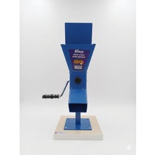 Fındık - Ceviz - Badem Kırma Makinası Kırıcı Metal Kapaklı-Tahtaya SABITLENMIŞ-MAVI-31X16X16CM