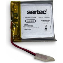 LTG Nova Sertec 602626 3.7V 400MAH Li-Polymer Pil (DEVRELI/1.5A)