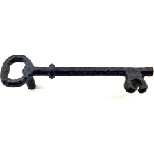 LTG Nova Antika Tarz Dekoratif Pirinç Anahtar Şeklinde Kapı Çekme Kolu, Mobilya, Sandık, Kutu Kulbu - 128MM,
