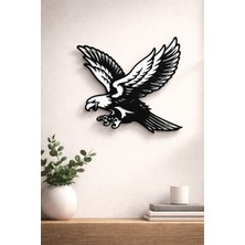 Leerybee Kartal Duvar Dekoru 20X20 cm – 3D Baskı Modern Duvar Süsü – Ofis, Gaming Oda ve Salon Dekorasyonu