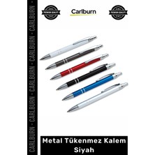 Carlburn #tükenmezkalem Lüks Şık Kaliteli Kurumsal Hediye Promosyon Dayanıklı Metal Tükenmez Kalem Siyah