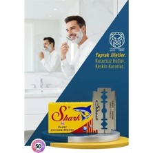 Pileli Store Pilelistore  Shark Super Chrome 50’li Premium Paket - Profesyonel Jilet 719623