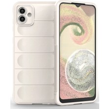 Newface Muratech New  Galaxy A04E Kılıf Optimum Silikon - Krem