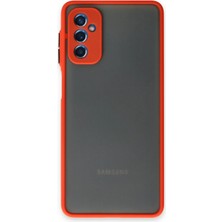 Newface Muratech New  Galaxy M52 5g Kılıf Montreal Silikon Kapak - Kırmızı