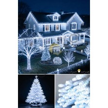 Light Home 80 LED 10 Metre Pilli Beyaz Işık Zinciri Bahçe Balkon Teras Süs Aydınlatma, Dekoratif Peri Led, Parti Düğün Noel Oda Dekoru, Enerji Tasarruflu